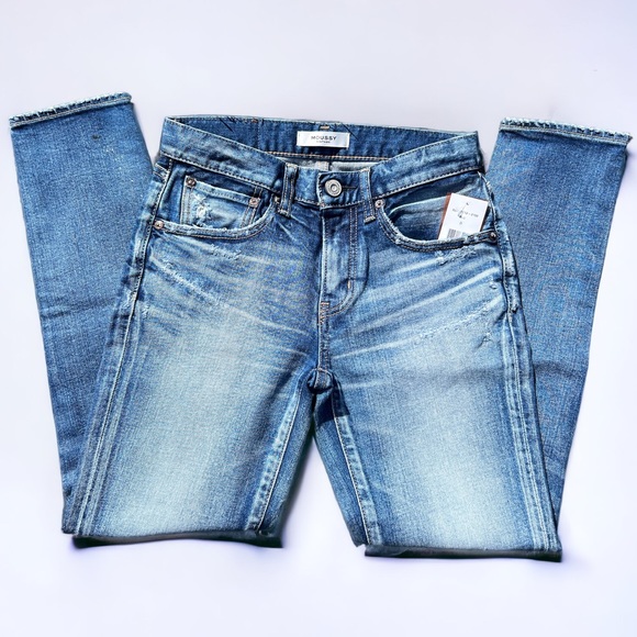 Moussy Vintage MV | Howa Distressed Paint Splatter Sewn Knee Patch Jeans - Picture 11 of 11